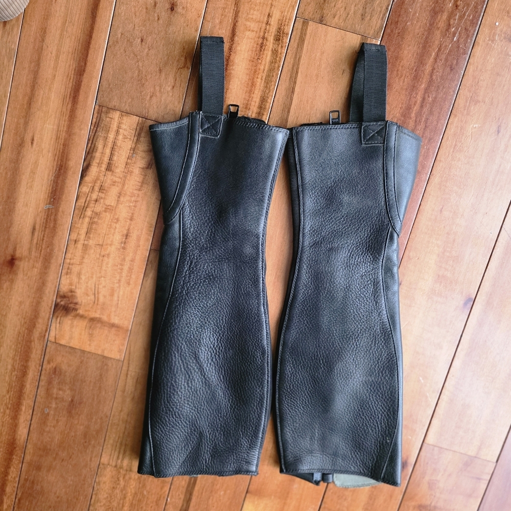 Ariat Leather Half Chaps - Size AST (Small Tall) English Riding Horseback - Picture 4 of 6